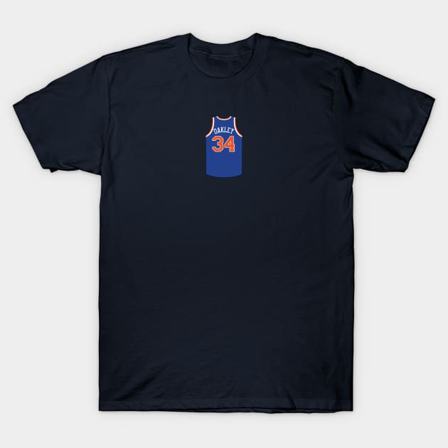 Charles Oakley New York Jersey Qiangy T-Shirt by qiangdade